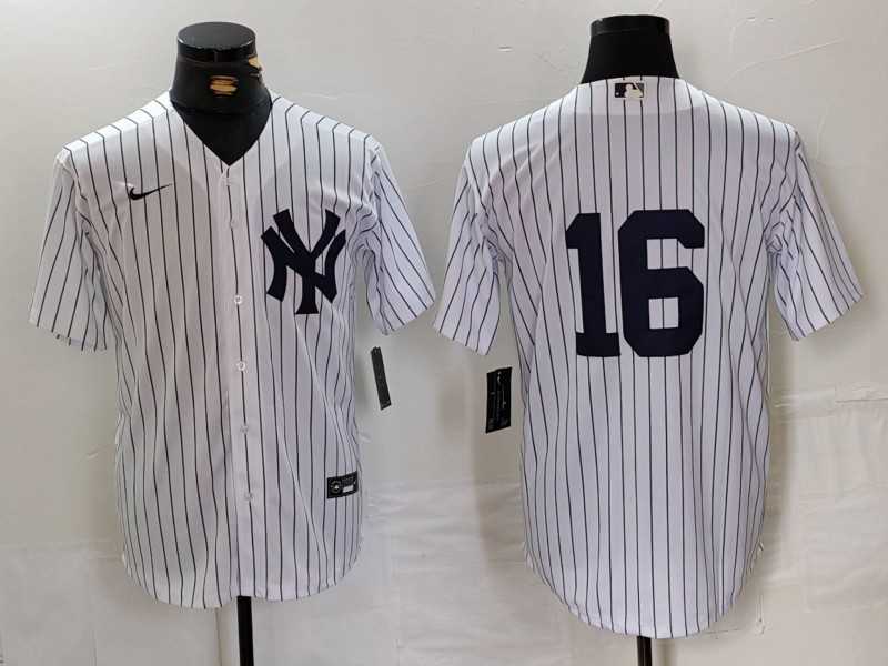 Men%27s New York Yankees #16 Whitey Ford White Cool Base Jersey->new york yankees->MLB Jersey